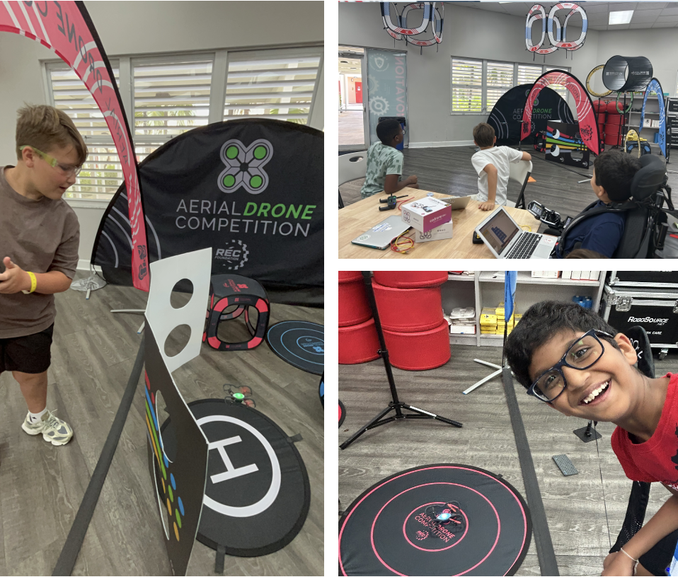 Students participating in Aerial Drones Levels 1 and 2